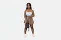 Cocoa Pleated Tennis Set